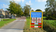 Bunschoten-Spakenburg plaatsnaambord