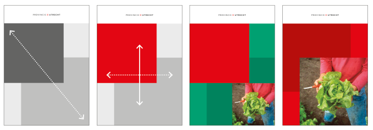 visualisatie van hoe de gekleurde blokken kunnen schuiven in de lay-outprincipes