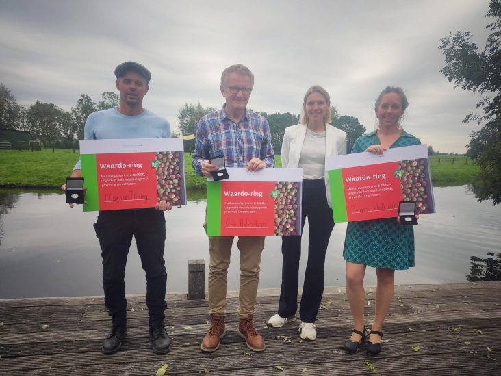 Drie Utrechtse duurzame agrariërs onderscheiden met Waarde-Ring