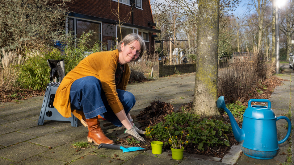 Chantal van der Lee van Guerilla Gardeners