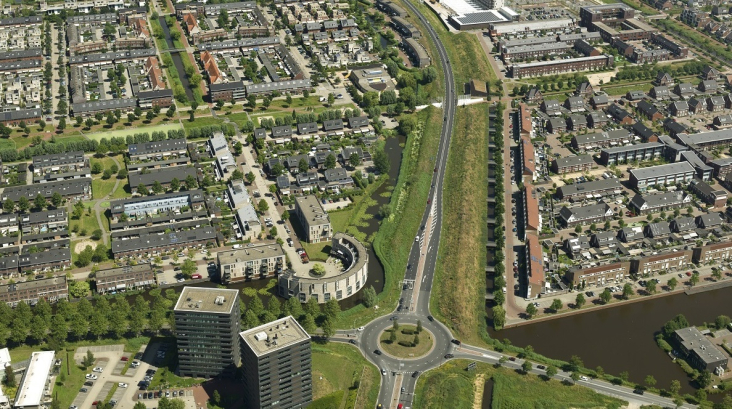 Rondweg-Oost_Veenendaal_luchtfoto